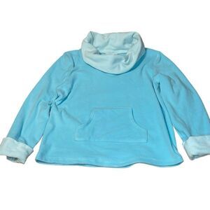 Pajamagrams Cozy Fleece Top, Aqua, Her, Medium